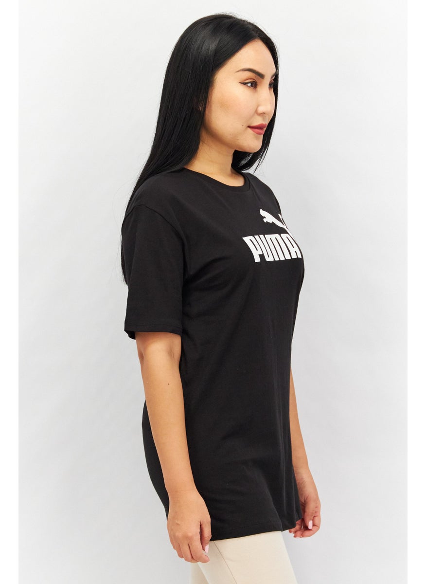 PUMA Women Sportswear Fit Short Sleeve Running T-Shirts, Black  - Image 3
