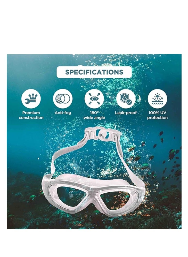 ENDLESS  EL1007 Premium Swimming Goggle with Anti-Fog and UV Protection | Material : Silicon, PU | Stylish 180 Degree Wide View Glasses | Soft Silicone Gasket for Leak Proof | With Hard Case - Image 3