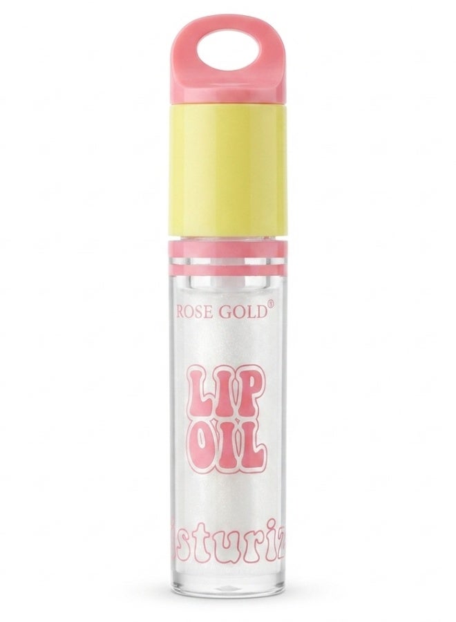 Rose Gold Lip Oil Hydrating Lip Treatment 8ml Lightweight Moisturizing Lip Serum with Glass Shine Finish and Glimmer Infusion for Dry and Chapped Lips Daily Care and Glossy Natural Look - Image 2