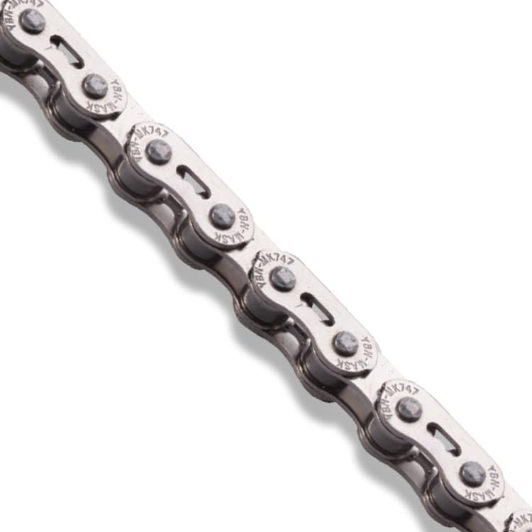 سلسلة دراجة BMX YBN MK747 بسرعة واحدة - قوية بسرعة واحدة - 102L - 1/2 × 1/8 بوصة - فضي