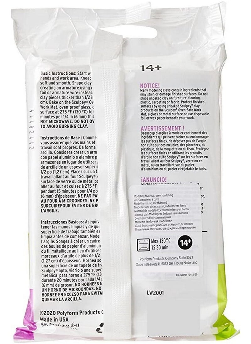 Ultralight White, Lightweight, Non Toxic. Soft, Sculpting Modeling Polymer clay 227 G