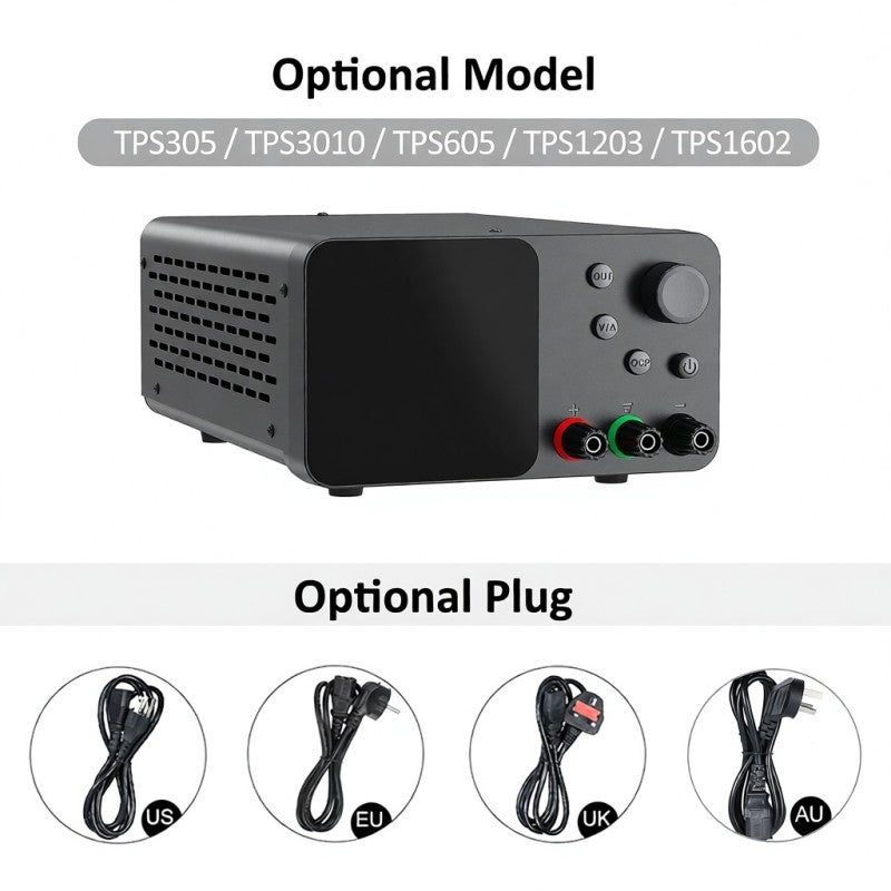 wanptek Variable DC Power Supply 60V 5A Bench Power Supply with 4-Digits LED Display Adjustable Switching Power Supply with Encoder Adjustment Knob Output Enable/Disable Button - Image 4