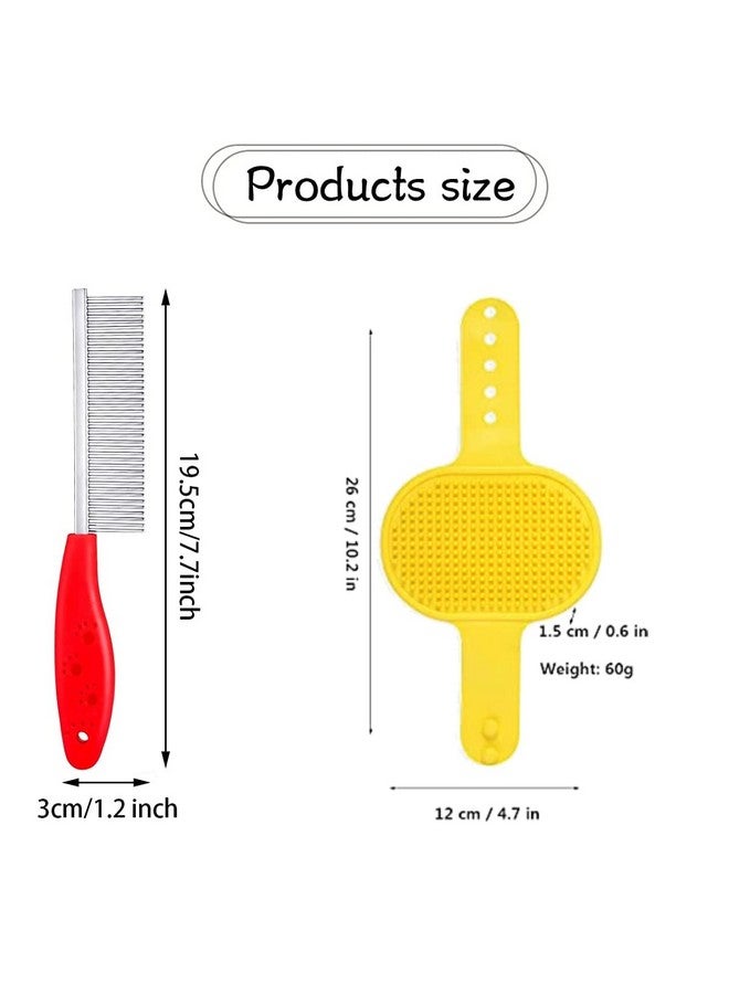 مجموعة العناية بالكلاب - مقص أظافر الكلاب 5 في 1 + مبرد أظافر + فرشاة استحمام للحيوانات الأليفة ومشط العناية بحلقة قابلة للتعديل + مشط فولاذي فردي للحيوانات الأليفة + قفاز العناية بالحيوانات الأليفة للكلاب والجرو والقطط والقطط الصغيرة - Image 3