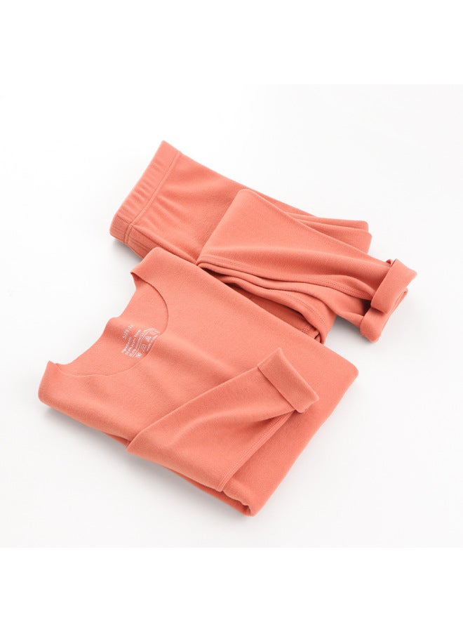 Boys' Thickened Autumn Thermal Underwear Set With Double-sided Brushed Cashmere Protein Heating, Suitable For Dropshipping