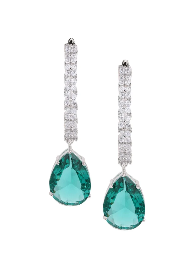 برياسي American Diamond Contemporary Drop Earrings