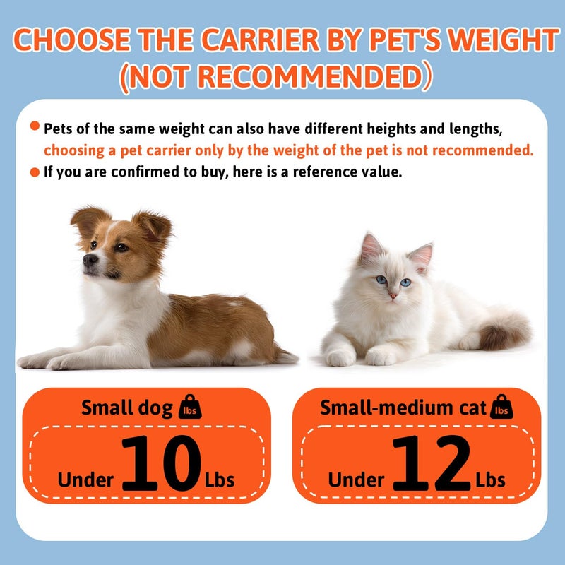 Petskd Top and Side Expandable Pet Carrier 18x11x11 Inches Delta United Airline Approved, Soft-Sided Carrier for Small Cats and Dogs with Locking Safety Zippers and Anti-Scratch Mesh(Blue) - Image 4