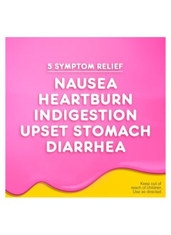 Pepto Bismol Liquid Upset Stomach Diarrhea Relief, Heartburn, Nausea, Indigestion Cherry Flavour 12oz /480mL  - Image 2