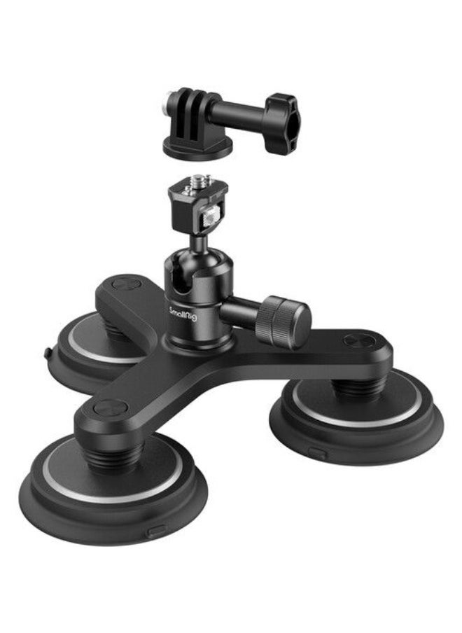 SMALLRIG Triple Magnetic Suction Cup Mounting Support Set For Action Cameras  - Image 1
