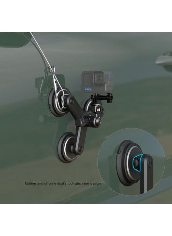 SMALLRIG Triple Magnetic Suction Cup Mounting Support Set For Action Cameras  - Image 5