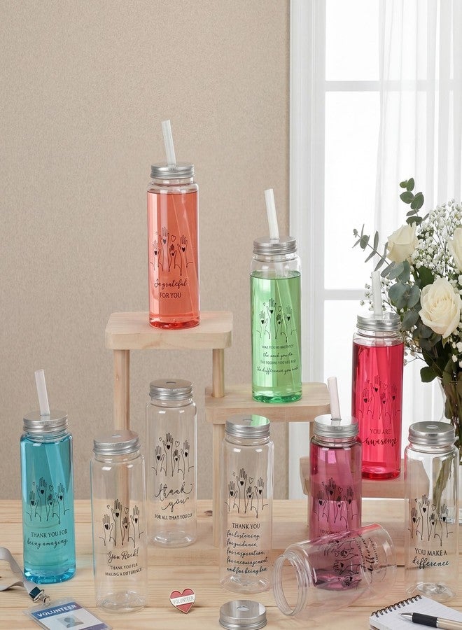 Skylety 10 Sets Volunteer Appreciation Gifts Bulk Thank You Administrative Professional Reusable Cups 14 oz Cup with Lid Inspirational Staff Appreciation Gifts for Volunteer Coworkers - Image 4