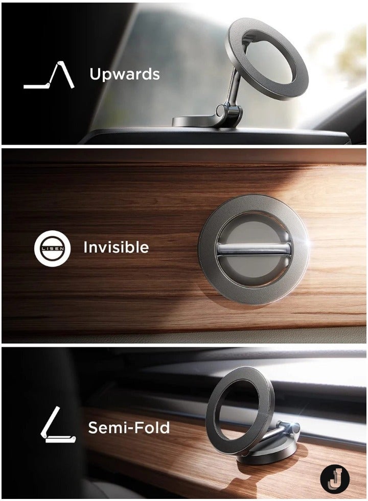 JAJEEK "1080 MagSafe Car Phone Holder – Magnetic Mobile Support for iPhone 14/13 Pro Max & Plus" - Image 5