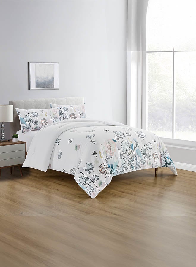In-House Spal | Microfiber Comforter Set 4 Pieces - King - 260x240 cm - Multicolor  - Image 1