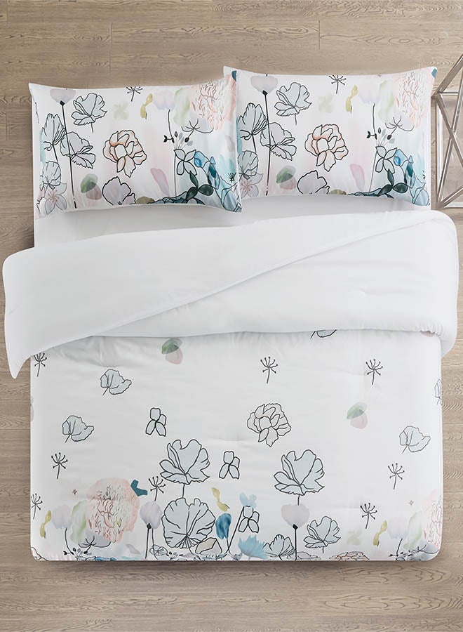 In-House Spal | Microfiber Comforter Set 4 Pieces - King - 260x240 cm - Multicolor  - Image 2