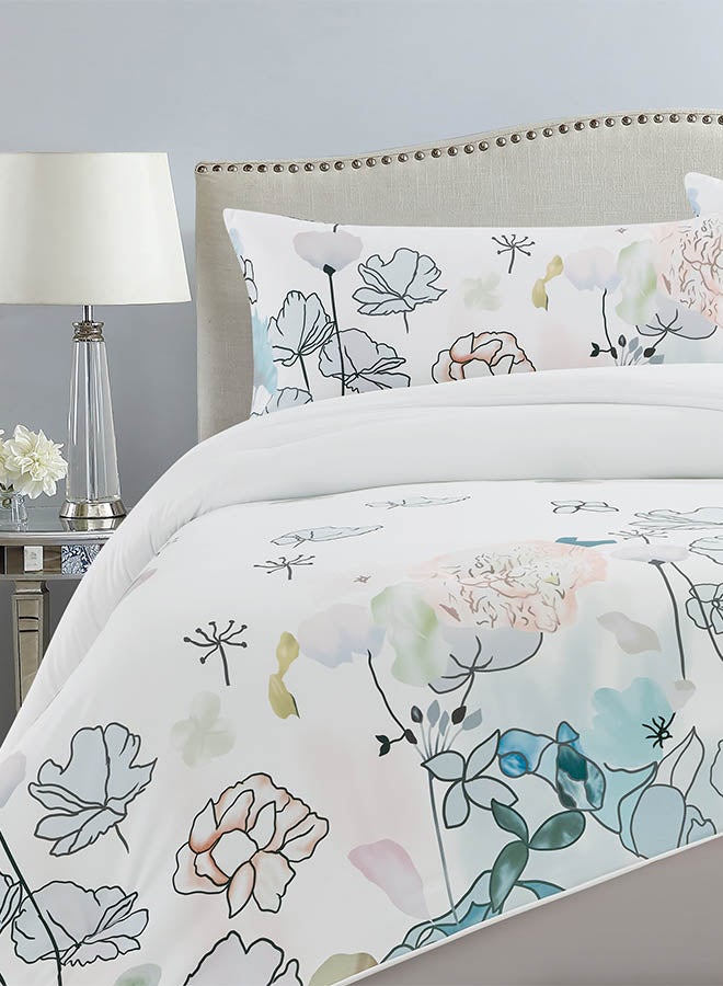 In-House Spal | Microfiber Comforter Set 4 Pieces - King - 260x240 cm - Multicolor  - Image 3
