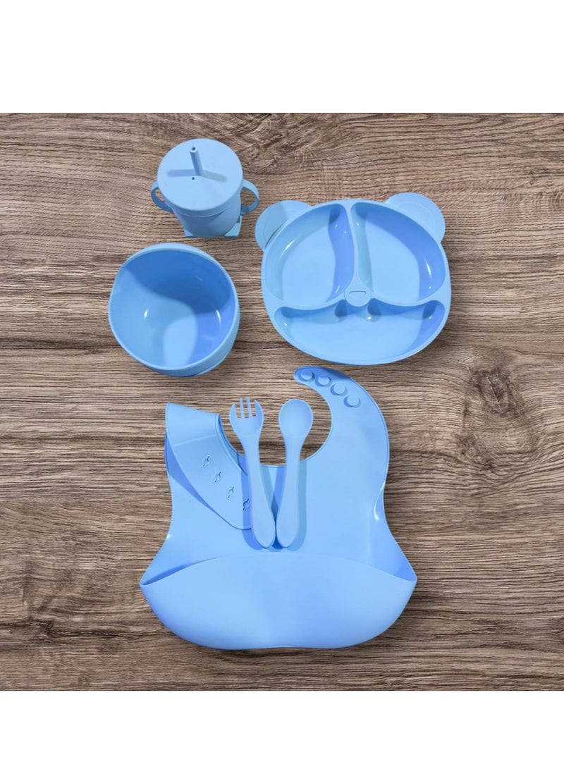 Silicone Baby Feeding Set - 6 Pieces - Image 1