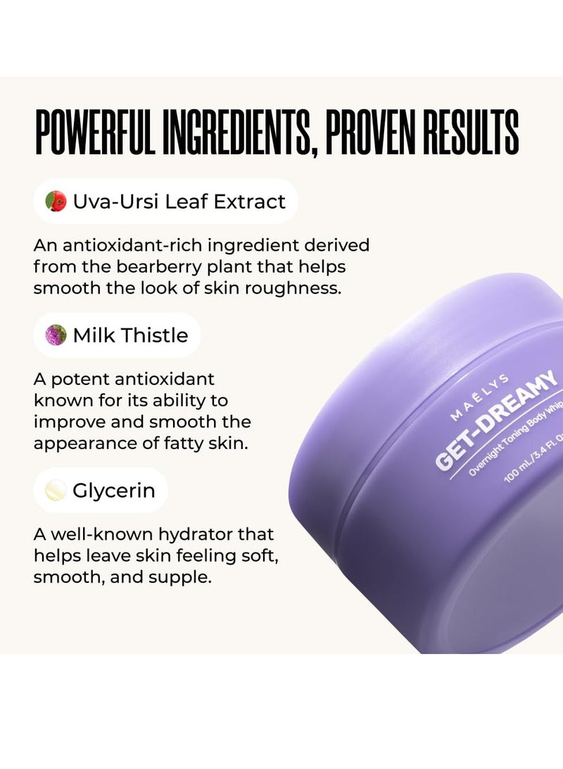 Maelys MAËLYS GET-DREAMY Overnight Toning Whip - Body Firming Whip That Works While You Sleep - Helps Target The Appearance Of Loose Skin On The Body - Image 4