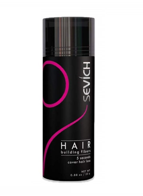 Hair Building Fibers 5 Seconds Conceals Loss Hair Rebuilding Nature Keratin Fibers for Thinning Hair 25g - Medium Brown Colour