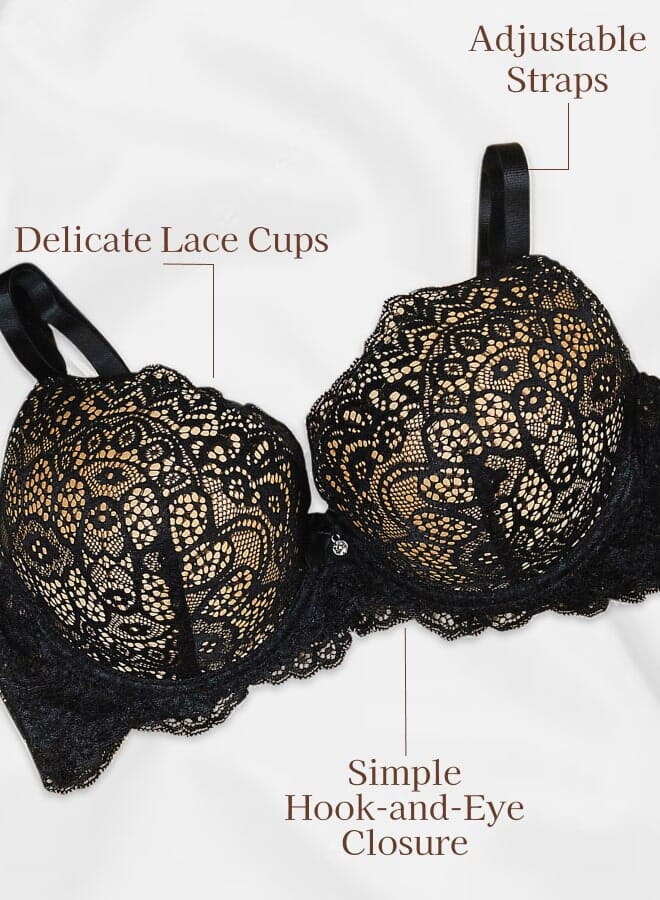Every Woman Knows Classic Soft Underwire Bra with Mid-Coverage Cups and Lace 36-46 CBD - Image 3