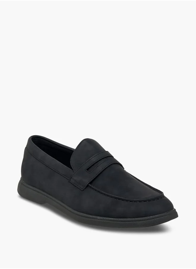 ال بي ال من شو اكسبرس Men's Cutout Detail Slip-On Loafers