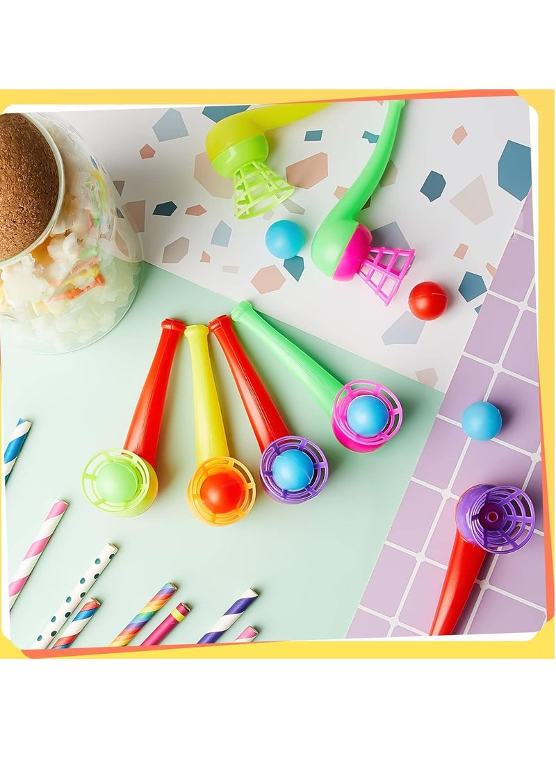 ARGT 20 قطعة كرات أنبوب النفخ العائمة | ألعاب صفارات الأنابيب | لعبة الكرة العائمة السحرية | ألعاب كرات أنبوب التوازن لتخفيف التوتر للأطفال، مستلزمات الحفلات، هدايا عيد الميلاد، متعة اللعب الداخلي والخارجي - Image 4