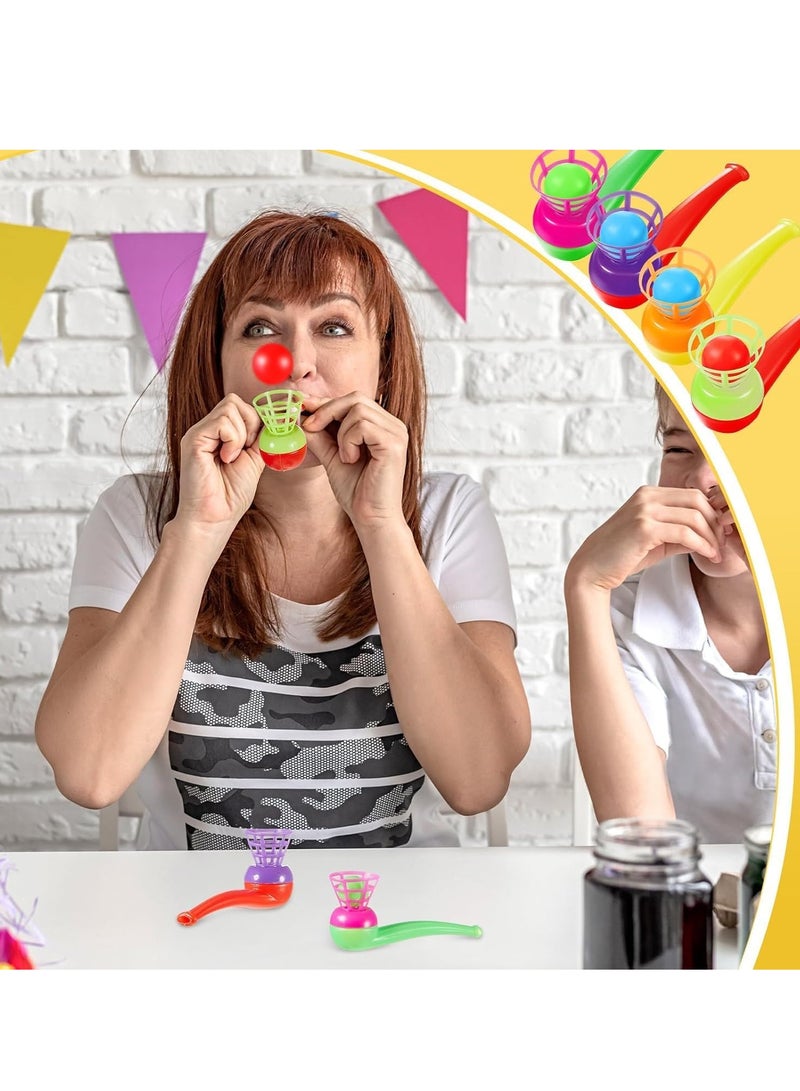 ARGT 20 قطعة كرات أنبوب النفخ العائمة | ألعاب صفارات الأنابيب | لعبة الكرة العائمة السحرية | ألعاب كرات أنبوب التوازن لتخفيف التوتر للأطفال، مستلزمات الحفلات، هدايا عيد الميلاد، متعة اللعب الداخلي والخارجي - Image 3