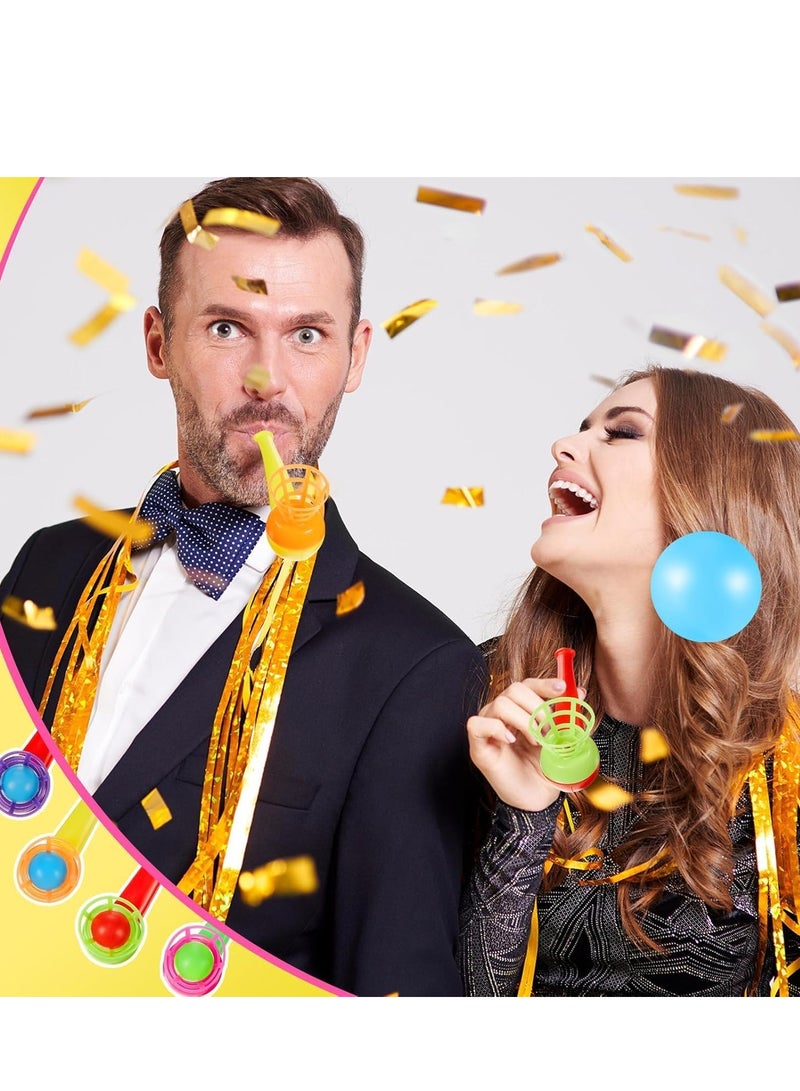 ARGT 20 قطعة كرات أنبوب النفخ العائمة | ألعاب صفارات الأنابيب | لعبة الكرة العائمة السحرية | ألعاب كرات أنبوب التوازن لتخفيف التوتر للأطفال، مستلزمات الحفلات، هدايا عيد الميلاد، متعة اللعب الداخلي والخارجي - Image 5