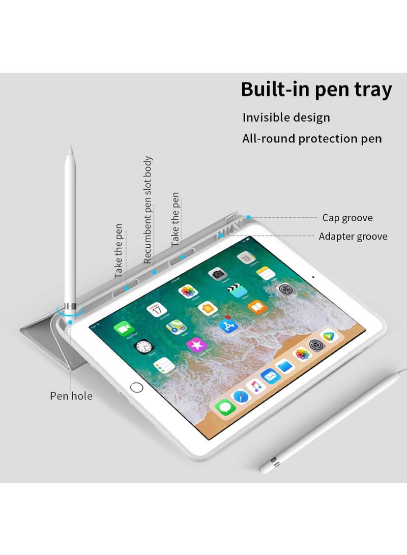 روك بو حافظة لجهاز iPad mini 5 7.9 بوصة 2019/mini 4 7.9 بوصة 2015 مع حامل قلم، غطاء حامل لوحي ناعم الملمس، خاصية الإيقاظ/السكون التلقائي لجهاز iPad mini 4/5 7.9 بوصة (طراز 2015/2019 A1538 A1550 A2133 A2124 A2125 A2126) - Image 4