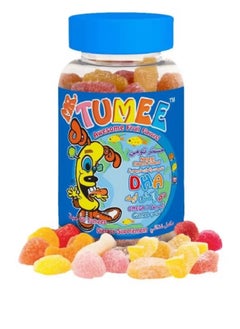 MR.TUMEE DHA Omega 3 Lemon, Orange and Strawberry Gelatin-Free Chewable Tablets, Chewable Dietary Supplement, Natural Flavors and Colors 60 Pieces of Vitamins Candy  - Image 1