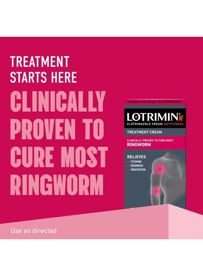 BAYER Lotrimin Antifungal Ringworm Cream – 0.42 oz Travel Size – Clotrimazole 1% – Non-Staining, Greaseless Skin Cream for Itchy Rash Relief – Safe for Kids 2+ – Moisturizes & Soothes Affected Skin - Image 2
