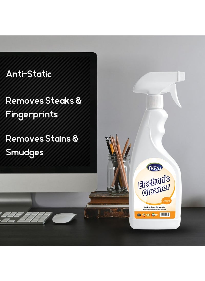 Thrill Electronic Cleaner Spray – Non-Abrasive, Anti-Static Cleaner for Electronics & Accessories 700ML