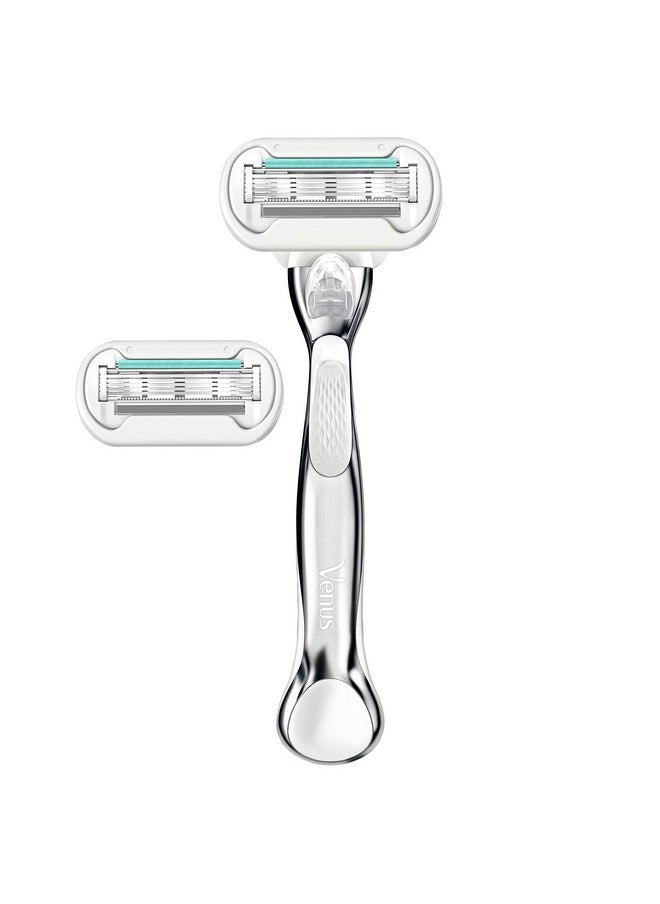 Venus Gillette Venus Deluxe Smooth Sensitive Women'S Razor Handle + 2 Blade Refills  - Image 2