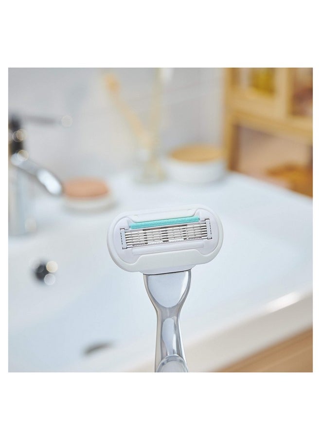 Venus Gillette Venus Deluxe Smooth Sensitive Women'S Razor Handle + 2 Blade Refills  - Image 4