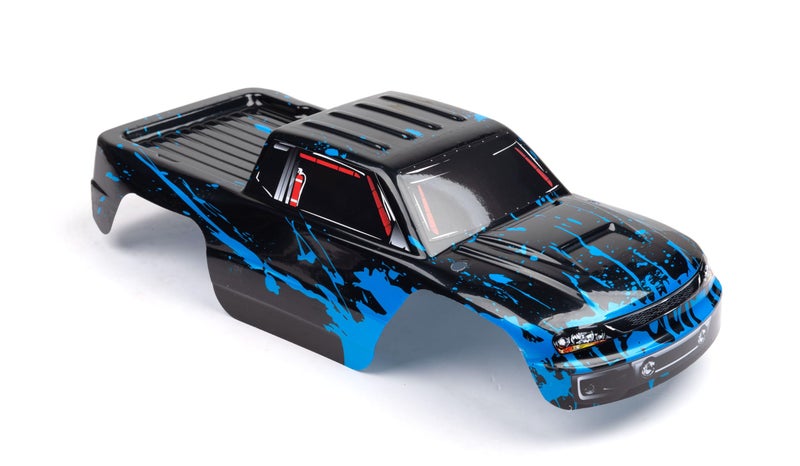 SummitLink Custom Body Compatible for 110 Scale RC Car or Truck Truck not Included Muddy Blue Over Black - Image 3