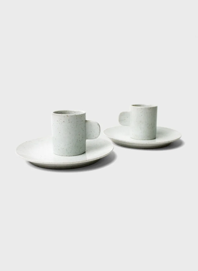 Prickly Pear Set Of Two Kalina Espresso Cup And Saucer