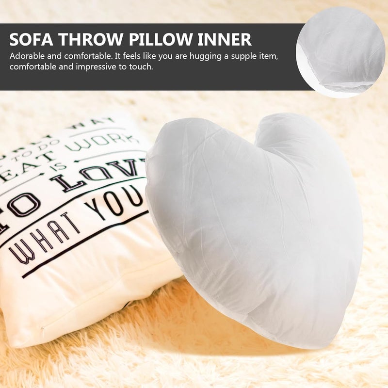 Heart Shape Pillow Insert 45x48cm 250g Throw Cushion Filler for Car Headrest, Bed and Outdoor Decorative Pillow Inserts - Image 4