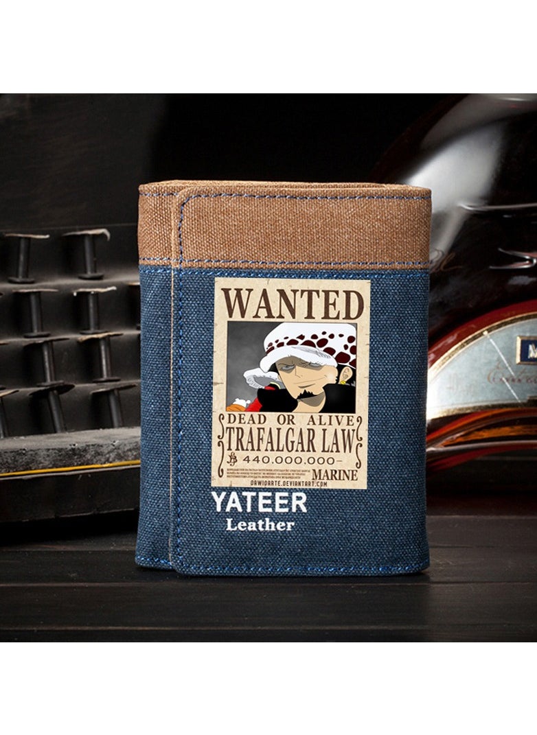 KUYING New ONE PIECE Canvas Vertical Wallet 