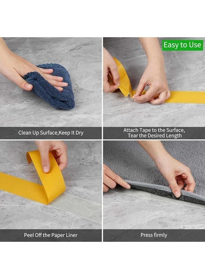 لوك شريط لاصق مزدوج الجوانب للسجاد من لوك، ١٥ مترًا × ٤٨ مم | لاصق متين للسجاد والبسط والعشب الصناعي والسجاد | لا يترك أي بقايا، سهل التركيب والإزالة، لاصق قوي للأرضيات - Image 5