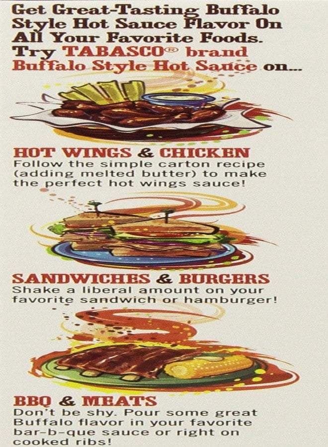 TABASCO Brand, Hot Pepper Sauce, Buffalo Wing Style, 5oz Bottle (Pack of 3) - Image 2