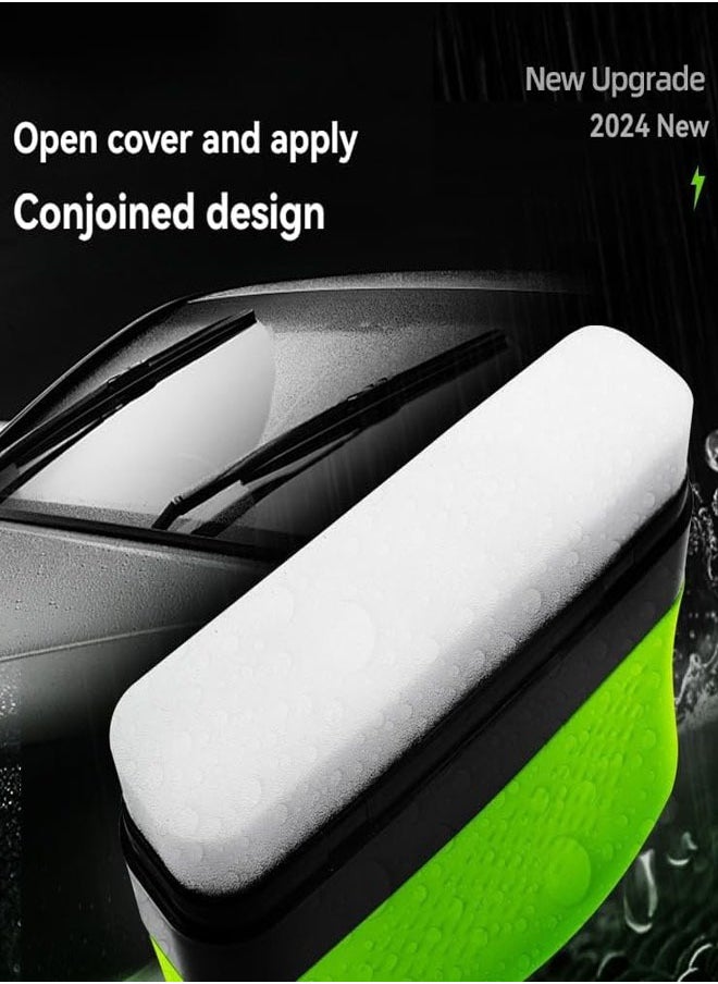 Generic Automotive Oil Film Cleaning Brush, Clear Vision Glass Cleaner, Reusable Oil Film Cleaning Brush for Car Windows, Universal Glass Wipe Board 2 PCS  - Image 5