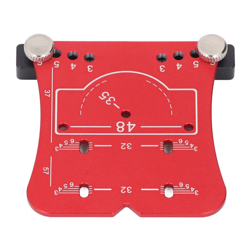 Hinge Boring Jig 4 Adjustable Hole Spacings - Precise Fast Drilling Hinge Drill Guide for Professional Carpenters Cabinet Door Woodworking - Image 2