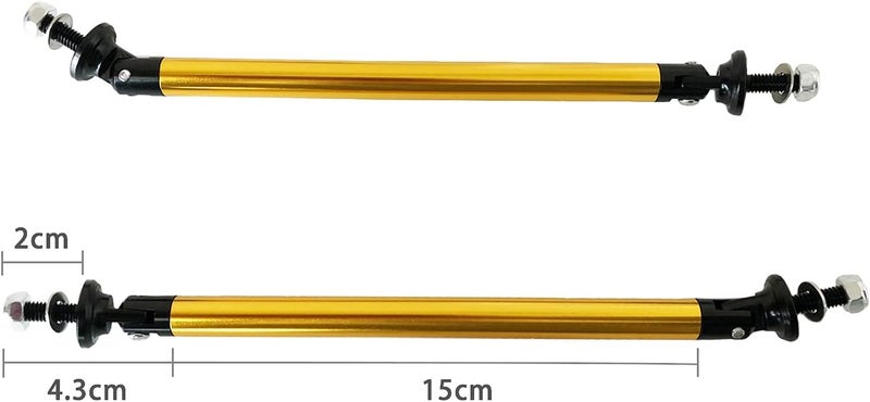 MOTLTECH Adjustable Front Bumper Lip Splitter Strut Rods - Image 3