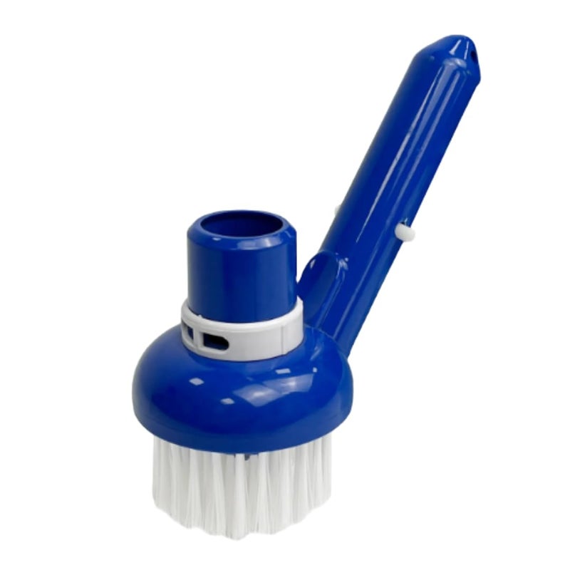 Poolzilla Corner Vacuum Brush with Adjustable Ring, Safe for Concrete and Vinyl, Connects to 1 1/2'' Hoses and 1 1/4'' Telescopic Poles, for Swimming Pools, Spas, Walls, Floors, Steps, and Corners - Image 1