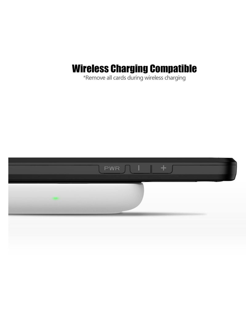 Captaintech for Case Samsung Galaxy S22 Case Wallet Case with Credit Card Holder, All-Round Protection Shockproof Phone Cover Designed for Samsung Galaxy S22 5G(6.1 inch Black) - Image 5