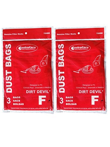 EnviroCare Replacement Vacuum Cleaner Dust Bags Made to fit Royal Dirt Devil Type F CanVac and Power Pak Canister Models 6 Pack - Image 5
