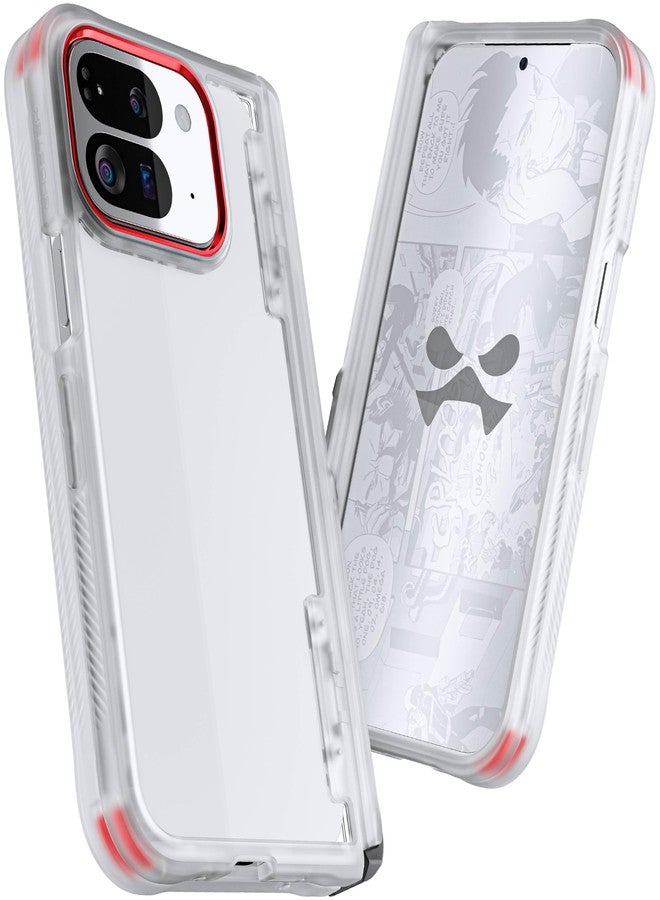 جوستك جراب Ghostek Covert Clear Pixel 9 Pro Fold مع حامل مدمج وحماية كاملة للمفصلة، ​​غطاء هاتف واقٍ مقاوم للصدمات مصمم لهاتف Google Pixel 9 Pro Fold 2024 (8 بوصة) (شفاف) - Image 2