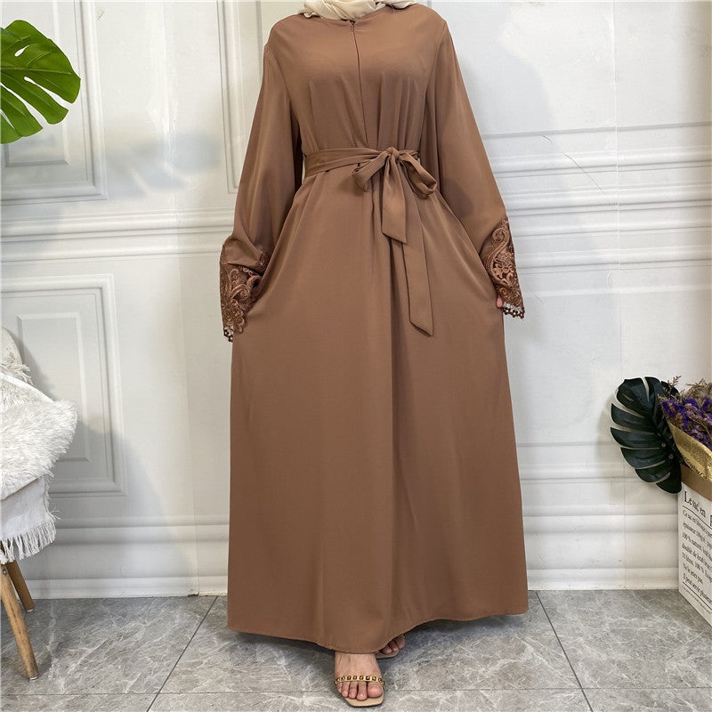 monica fashion Cross-Border Fashion Hot-Selling Nida Front-Zip Dress - Image 1