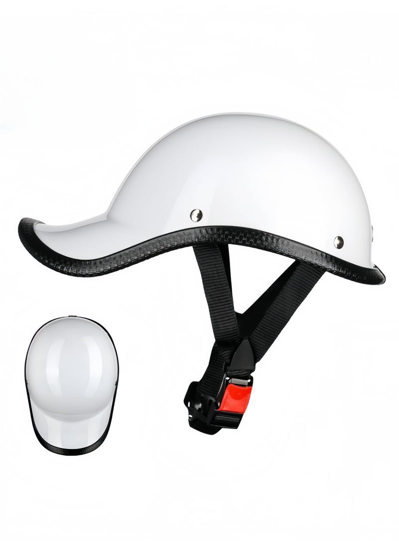 Lightweight Protective Riding Helmet Cap Style Half Face Motorcycle Helmet - Image 1