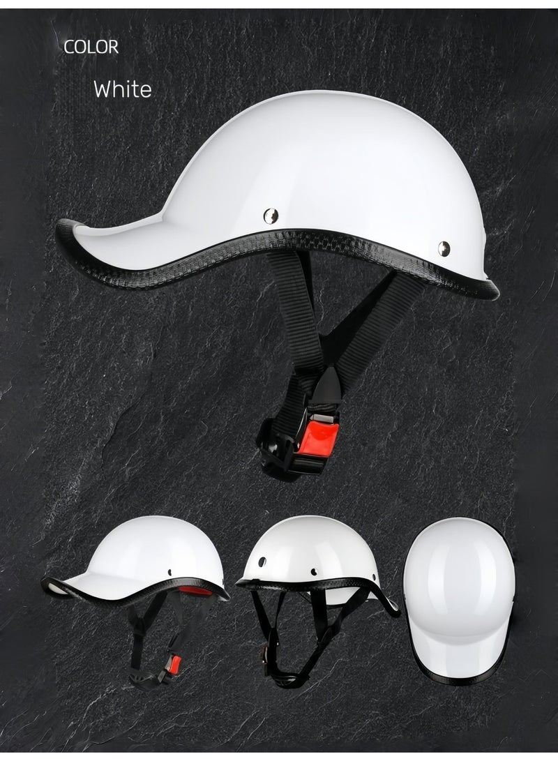 Lightweight Protective Riding Helmet Cap Style Half Face Motorcycle Helmet - Image 2