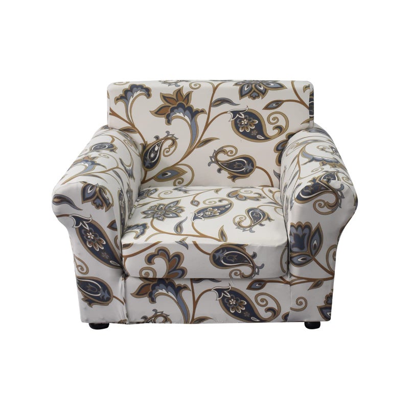 KRFOONN 2 Piece Chair Covers Printed Sofa Covers Couch Covers Washable Armchair Sofa Couch Slipcover Furniture Protector with Elastic Bottom for Living Room (Armchair, 03), Small - Image 1