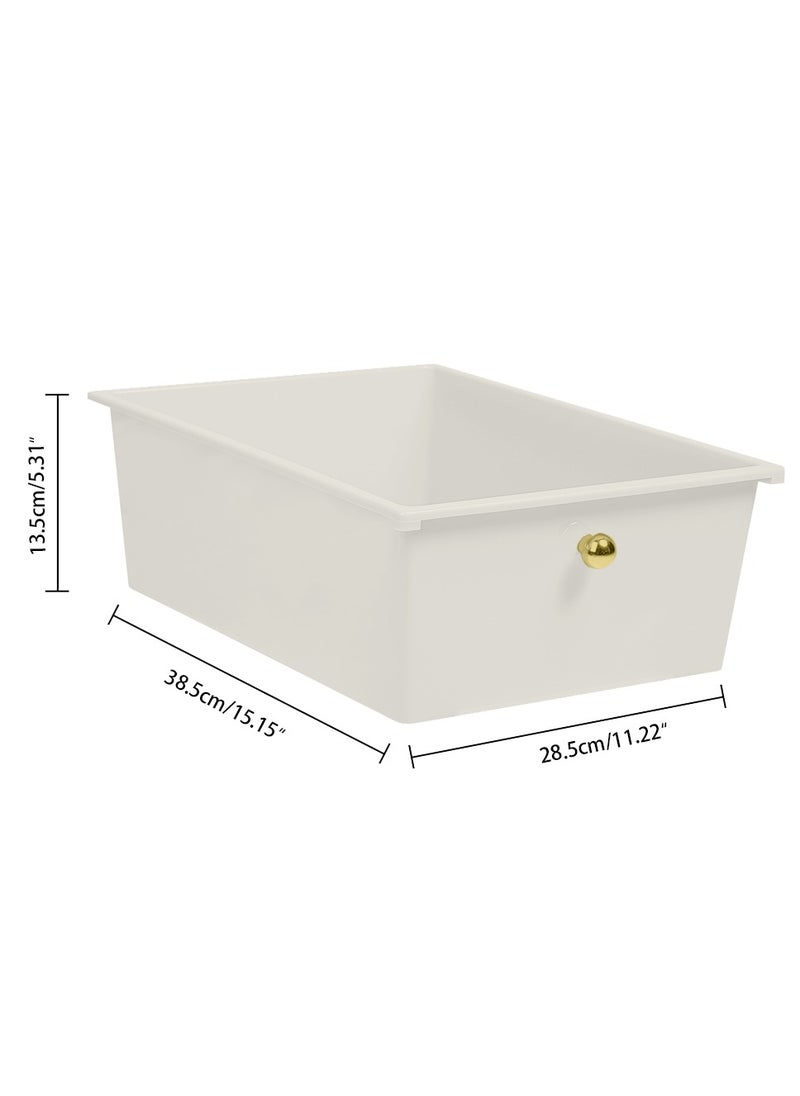 5-Drawer Rolling Storage Cart Multipurpose Mobile Rolling Plastic Drawer Cart with 4 Lockable Caster Wheels, for Crafts Documents Arts and Tools Storage in Classroom, Home, Office, School